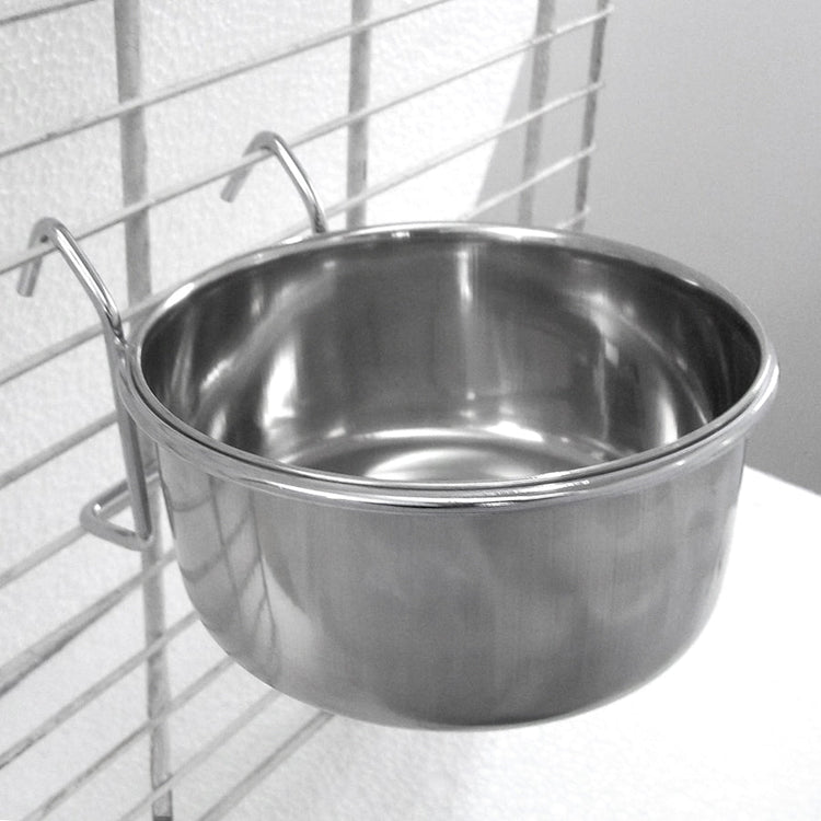 Pets at Home Hook On Bowl – Large Stainless Steel Feeding Dish