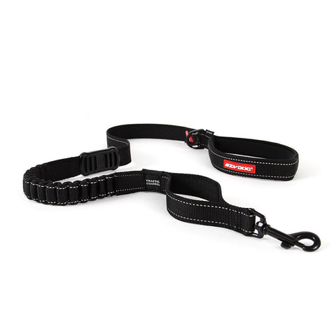 EzyDog ZeroShock Dog Lead – Black 120cm Shock-Absorbing Leash