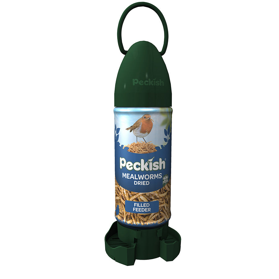 Peckish Mealworm Filled Wild Bird Feeder – 90g Ready-to-Hang Feeder
