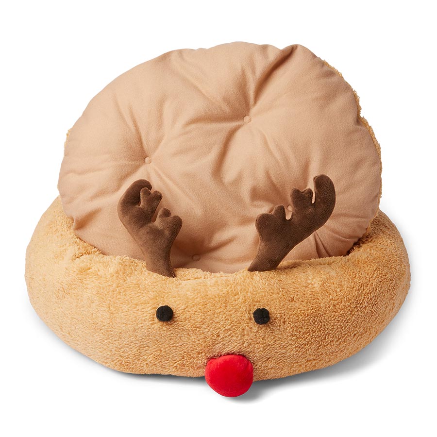 Super Soft Rudolf’s Rest Christmas Pet Bed – Festive Plush for Cats & Small Dogs