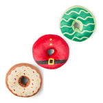 Plush Donut Squeaky Dog Toy – Soft & Fun Chew Toy for Pets