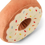 Plush Donut Squeaky Dog Toy – Soft & Fun Chew Toy for Pets
