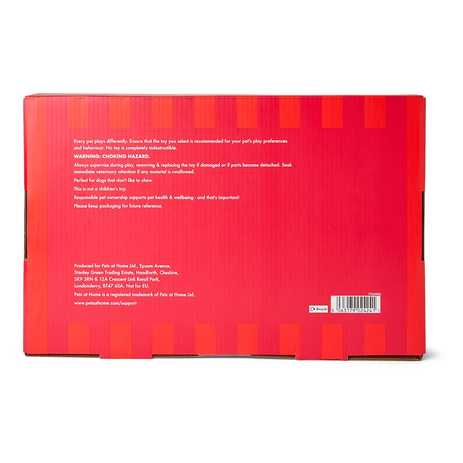 Plush Donut Squeaky Dog Toy – Soft & Fun Chew Toy for Pets